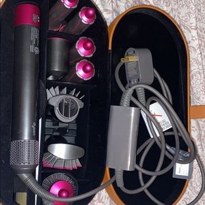 Dyson Hair Wrap and accessories. PINK